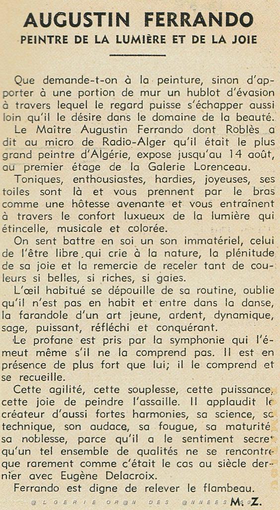 AUGUSTIN FERRANDO 1880-1957 (12) Journal de Vichy 06 aout 1949.jpg